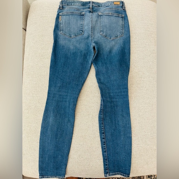PAIGE Blue Verdugo Ankle Ripped Skinny Jeans - Picture 7 of 8